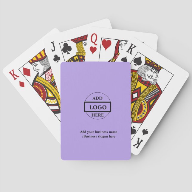 Jeu De Cartes Logo personnalisé simple et élégant ici société    (dos)