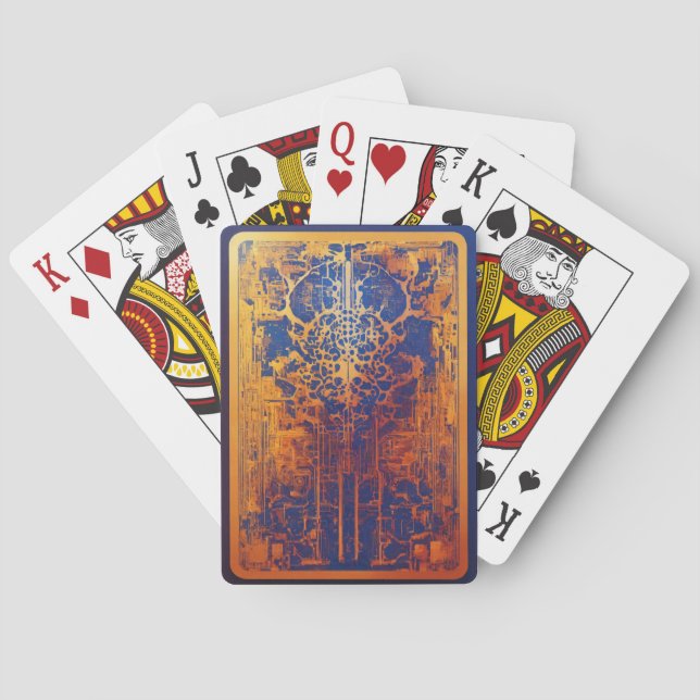 Jeu De Cartes logo sur le carte de visite de neuronika (dos)
