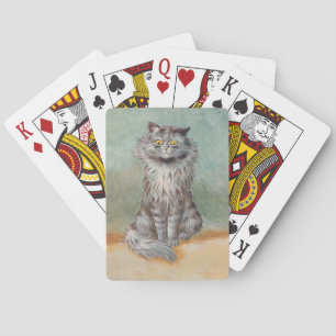 Jeu De Cartes Lois Wain Chat Vintage Lecture Cartes