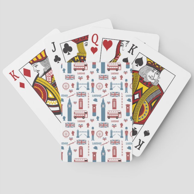 Jeu De Cartes Londres Angleterre Landmarks Big Ben (dos)