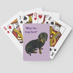 Jeu De Cartes Longue Face Dachshund Jouer Cartes
