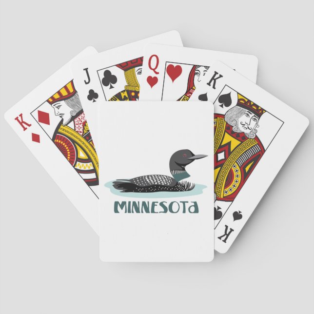 Jeu De Cartes Loon du Minnesota (dos)