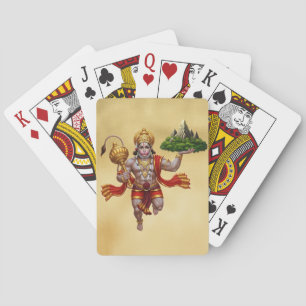 Jeu De Cartes Lord Hanuman Flying Lifting Mountain