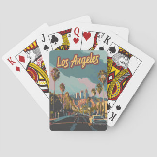 Jeu De Cartes Los Angeles California Vintage