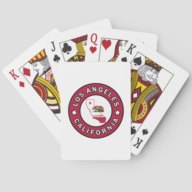 Jeu De Cartes Los Angeles Californie (dos)