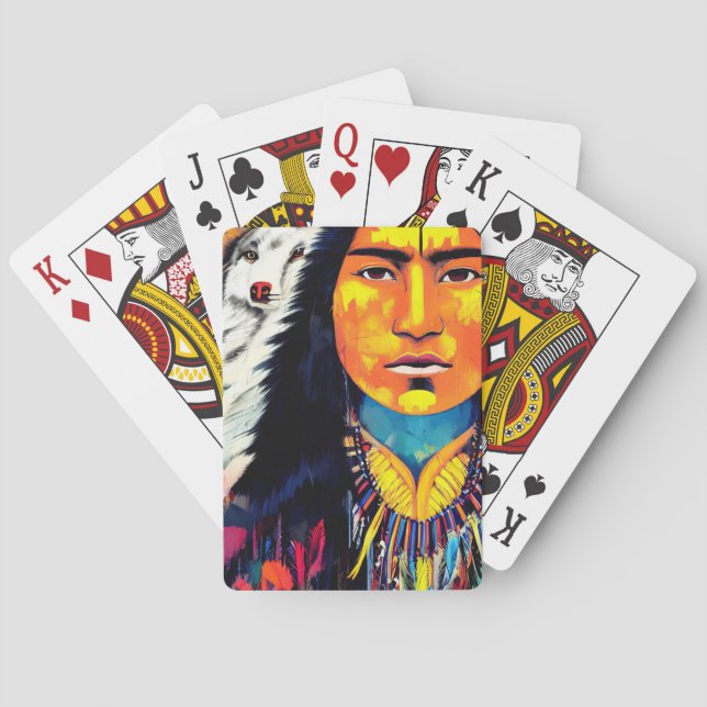 Jeu De Cartes Loup blanc (dos)