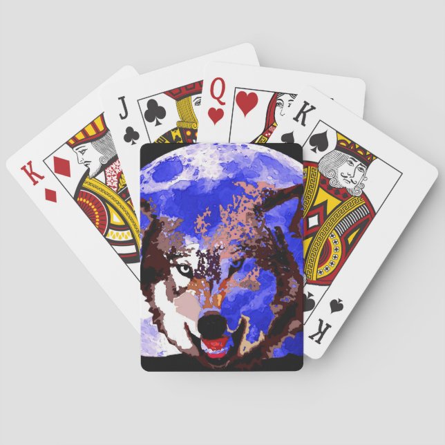 Jeu De Cartes Loup et Pleine lune (dos)