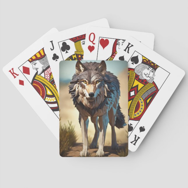 Jeu De Cartes loup sauvage (dos)