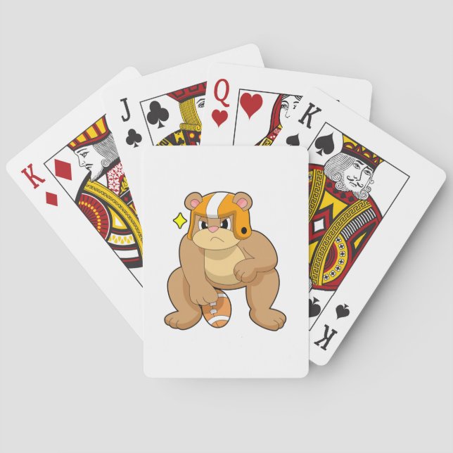 Jeu De Cartes L'ours dans les sports de football (dos)