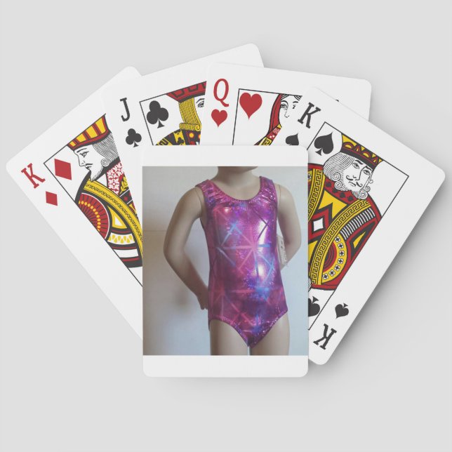 Jeu De Cartes Louveur Léotard brillant et étincelant (dos)