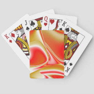 Jeu De Cartes Love and Gold Abstrait 3D Rainbowart
