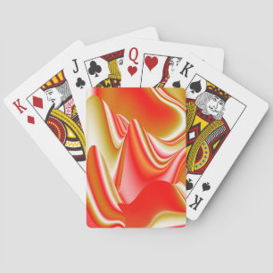 Jeu De Cartes Love and Gold Abstrait 3D Rainbowart