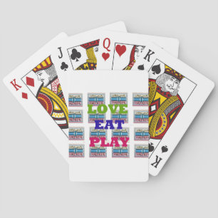 Jeu De Cartes Love Eat Play Hakuna Matata Art Print