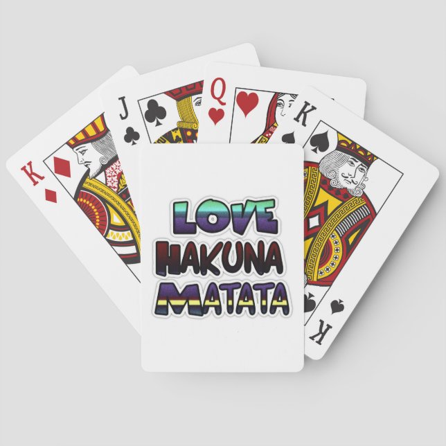 Jeu De Cartes Love Hakuna Matata Cadfts (dos)