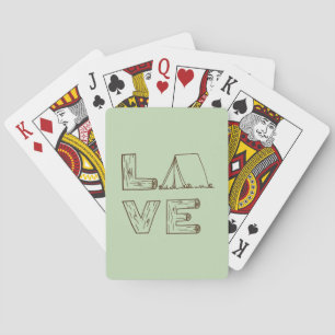 Jeu De Cartes Love Tente Camping Playing Cartes