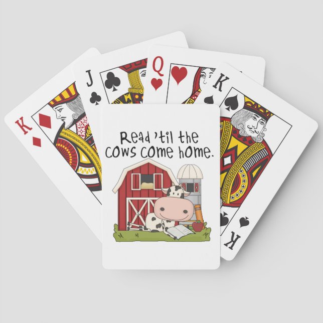 Jeu De Cartes Lu 'jusqu'aux vaches venez à la maison (dos)