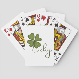 Jeu De Cartes Lucky Four Leaf Clover