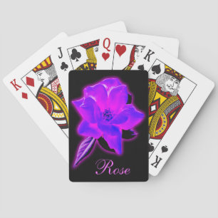 Jeu De Cartes Lumière de néon mauve rose mystique