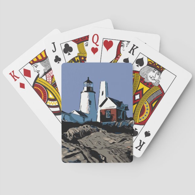 JEU DE CARTES LUMIÈRE DU POINT PEMAQUID (dos)