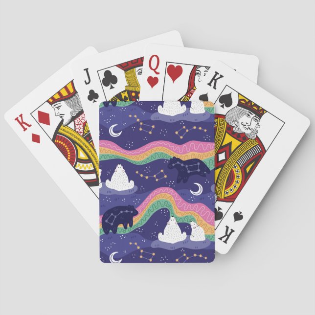 Jeu De Cartes Luminaires du Nord Jouer des cartes (dos)