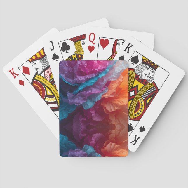 Jeu De Cartes Luminous Abstract Tissue Paper Layers (dos)