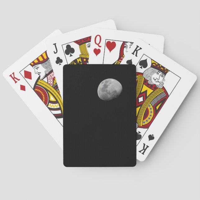 Jeu De Cartes Lune avec ciel noir | Zambie, Luangwa Sud (dos)