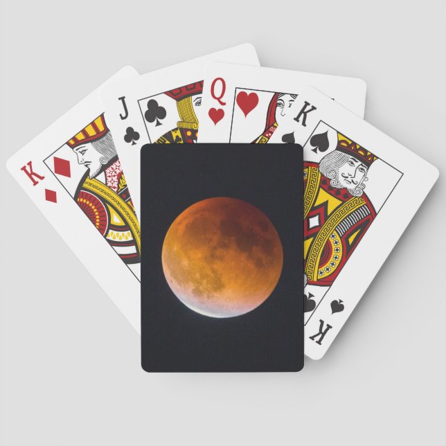 Jeu De Cartes Lune bleue Éclipse lunaire | État de Washington (dos)