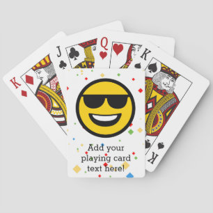 Jeu De Cartes Lunettes de soleil fraîches Emoji