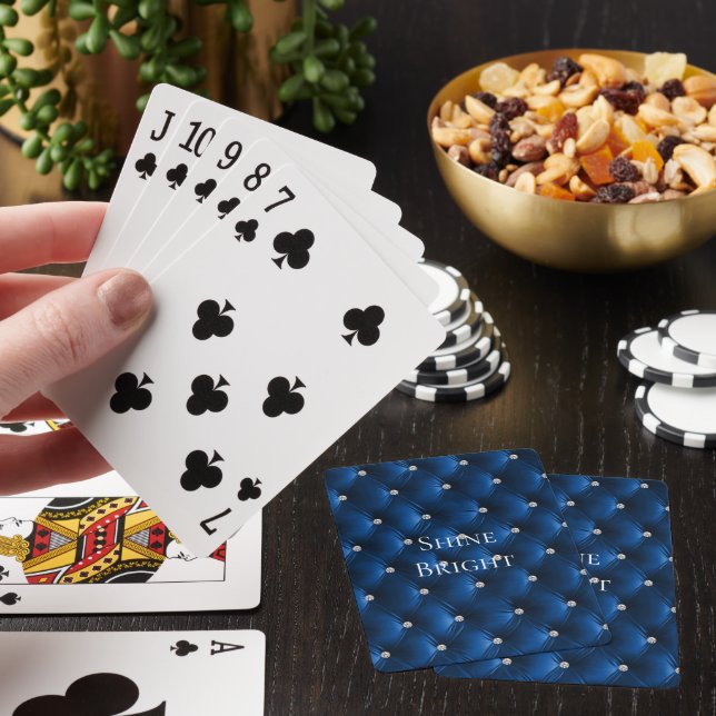 Jeu De Cartes Luxe Blue Faux Velvet (In Situ)