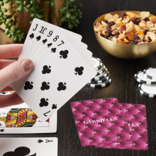 Jeu De Cartes Luxe Glam Rose Faux Velvet