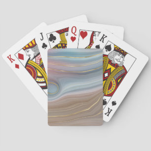 Jeu De Cartes Luxe Strata   Assiette rose Taupe bleu ardoise