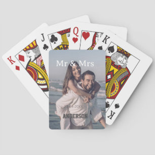 Jeu De Cartes M. et Mme ajoutent le nom de famille photo date ma