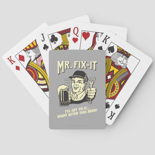 Jeu De Cartes M. Fixit : Après cette bière (dos)