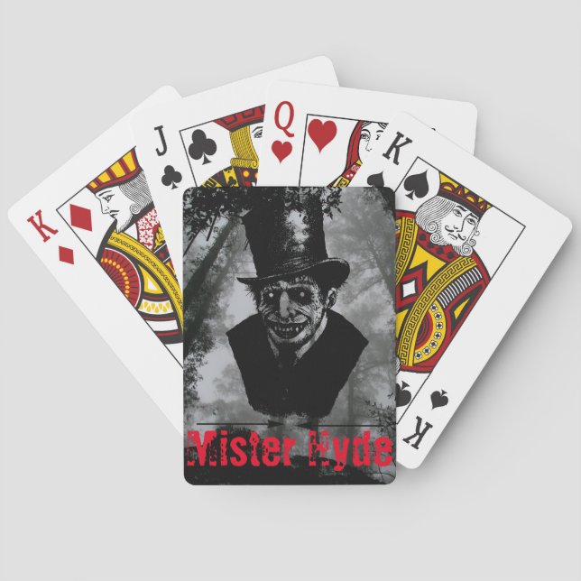 Jeu De Cartes M. Hyde Dr Jeckyl jouant aux cartes (dos)
