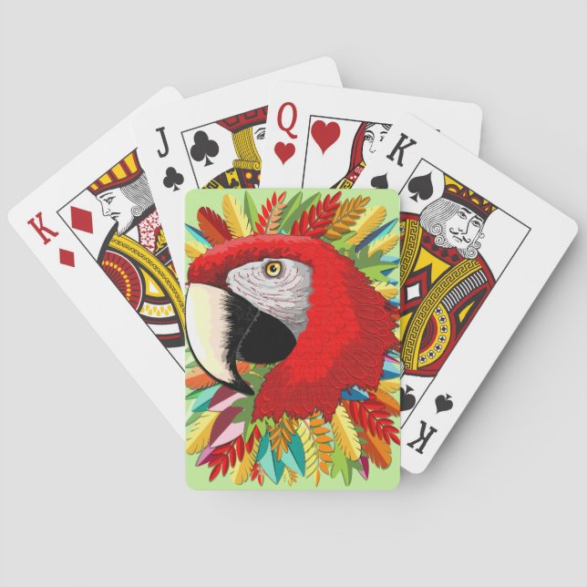 Jeu De Cartes Macaw Perroquet Paper Craft (dos)