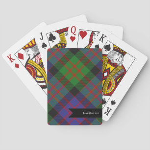 Jeu De Cartes MacDonald Scottish Clan Tartan Plaid Motif