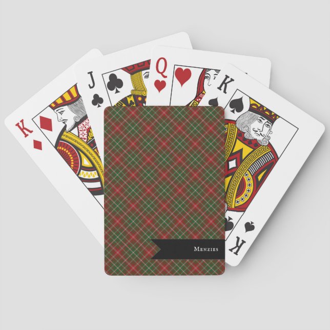 Jeu De Cartes MacDougall Clan moderne Tartan Plaid Motif (dos)