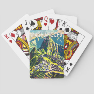 Jeu De Cartes Machu Picchu Pérou Amérique du Sud Voyage Art Vint