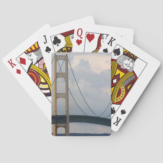 Jeu De Cartes Mackinac Bridge, Michigan, États-Unis (dos)
