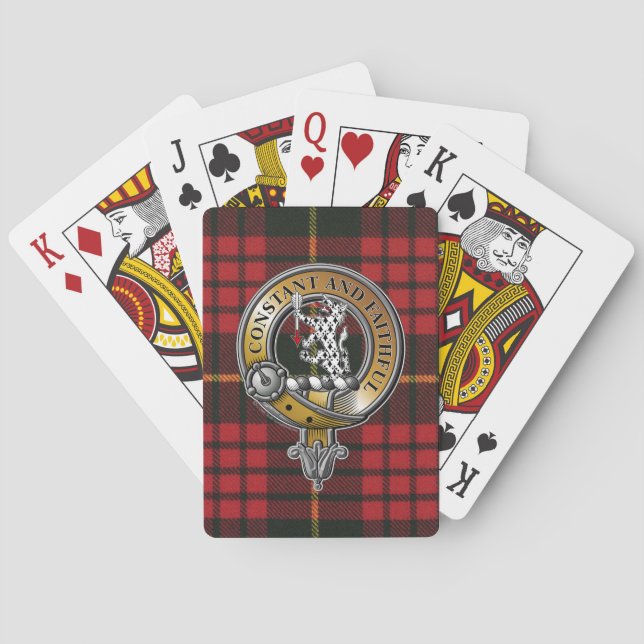 Jeu De Cartes MacQueen Tartan & Badge (dos)