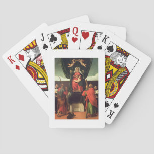 Jeu De Cartes Madonna and Child Enthroned with Four Saints, 1546