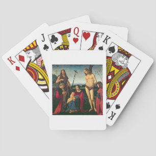 Jeu De Cartes Madonna and Child with SS. John the Baptist and Se