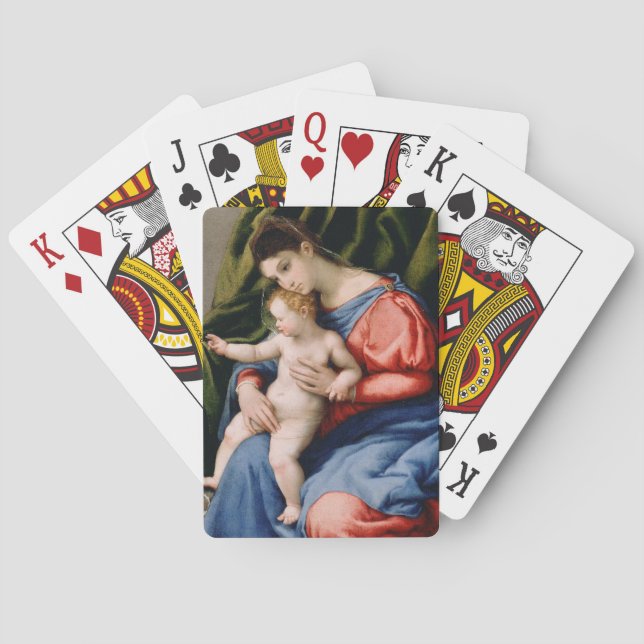 Jeu De Cartes Madonna and Child with the Infant Saint John (dos)