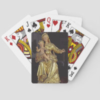 Madonna et enfant, XVIIème siècle (bois doré)