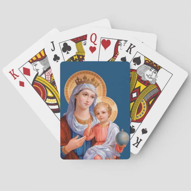 Jeu De Cartes Madonna et l'enfant (dos)