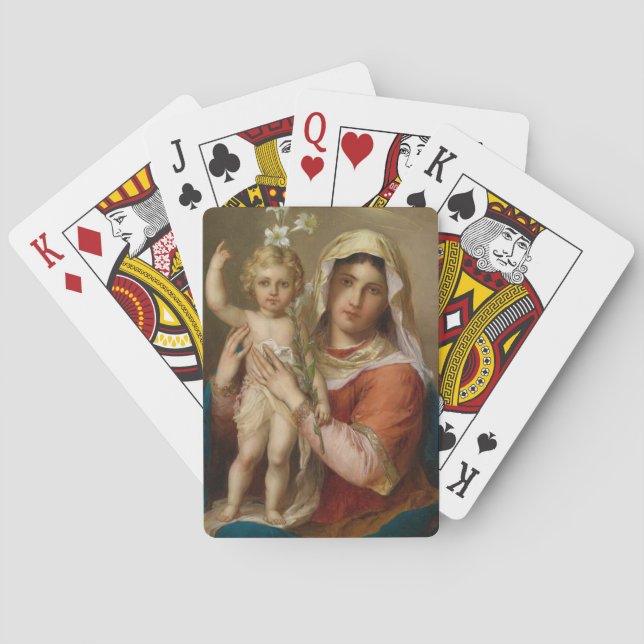 Jeu De Cartes Madonna et l'enfant (dos)