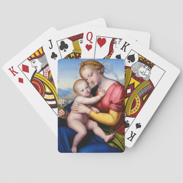 Jeu De Cartes Madonna et l'enfant (dos)