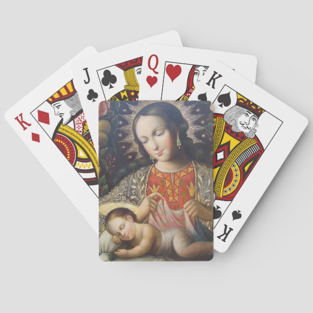 Jeu De Cartes Madonna et l'enfant (dos)