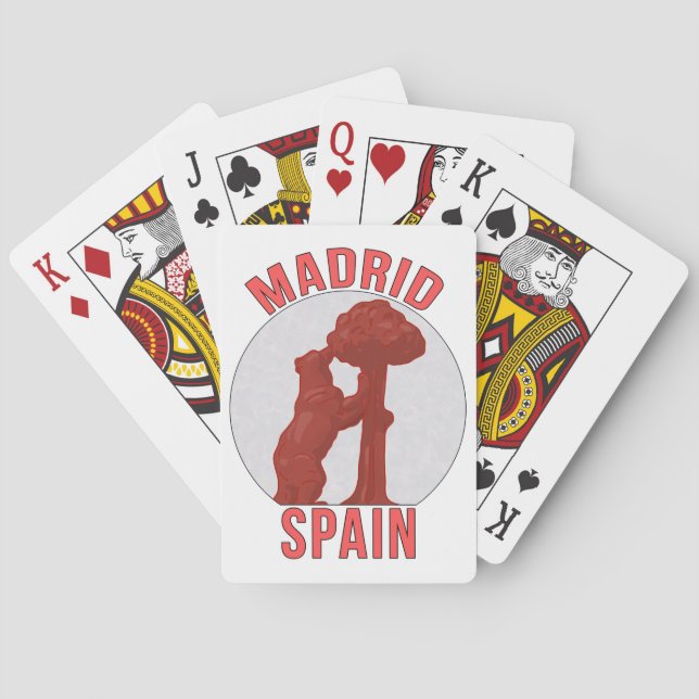 Jeu De Cartes Madrid Espagne (dos)