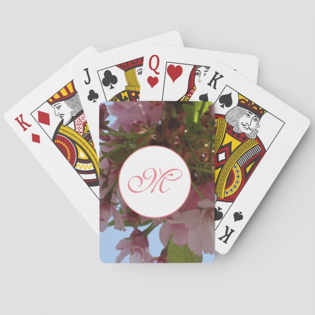 Jeu De Cartes Magie de fleurs roses (dos)